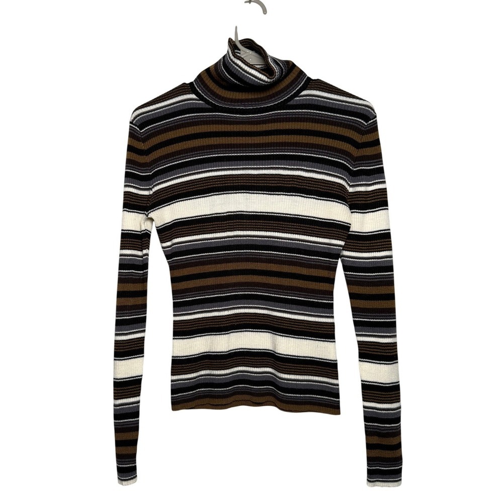 UNIONBAY Striped‎ Turtleneck Sweater